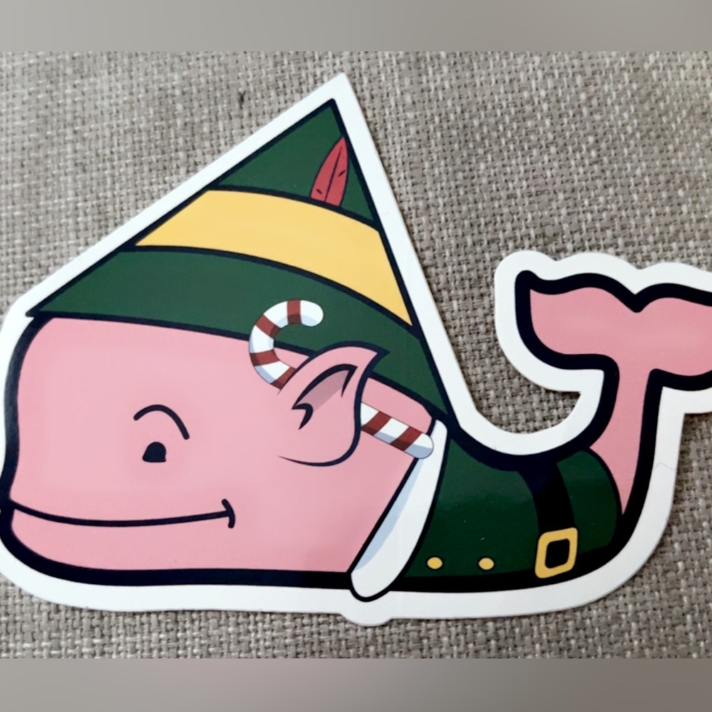 elf vineyard vines sticker